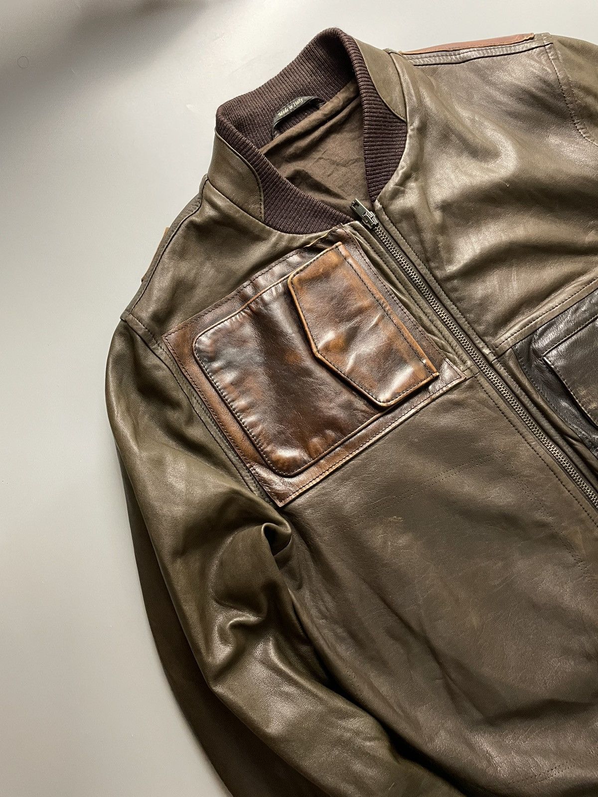 Maison Margiela Maison Margiela AW13 line 10 Patch Leather jacket Size US M / EU 48-50 / 2 - 2 Thumbnail