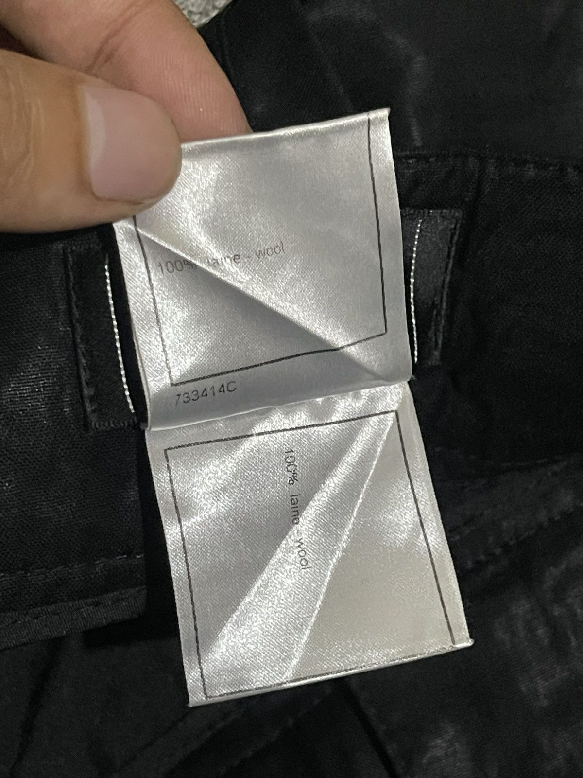 Chanel Chanel 2005 Runway Shinny Wool Pants Ruched Ankle Logo Size 30" / US 8 / IT 44 - 14 Thumbnail