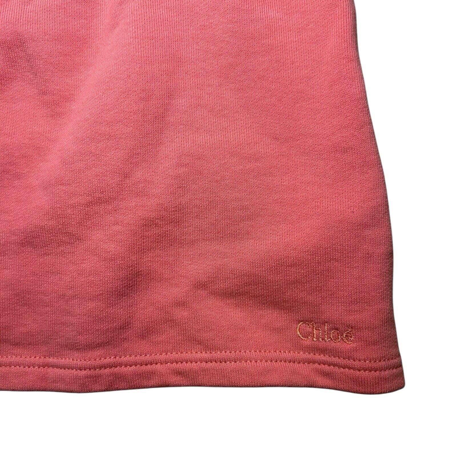 chloma Chloé Baby Girls Coral Ruffle Dress Embroidered Size 6 Month Size XXS / US 00 / IT 34 - 3 Thumbnail