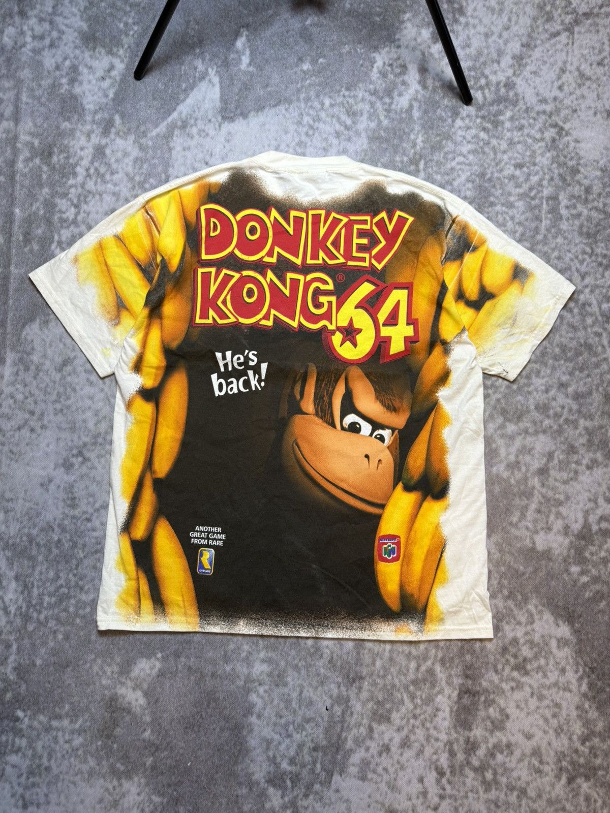 Nintendo Vintage Donkey Kong 64 AOP Tee XL Nintendo Rare 90s Size US XL / EU 56 / 4 - 13 Thumbnail
