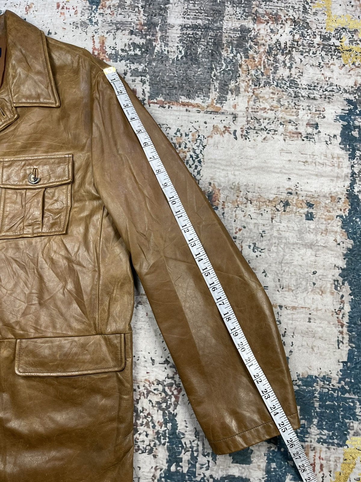 Gap Y2k🔥Vintage GAP Cowhide Four Pocket Leather Jacket Size US M / EU 48-50 / 2 - 22 Thumbnail