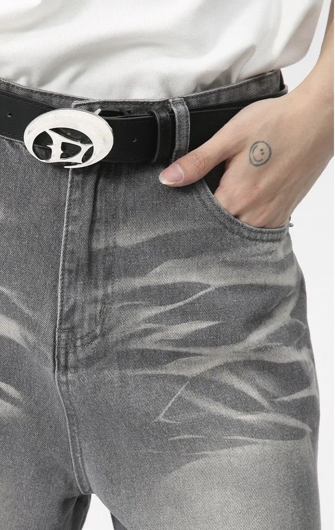 Japanese Brand × Jean × Vintage Men Distressed Straight Wide Leg Contrast Jean Size US 33 - 5 Thumbnail