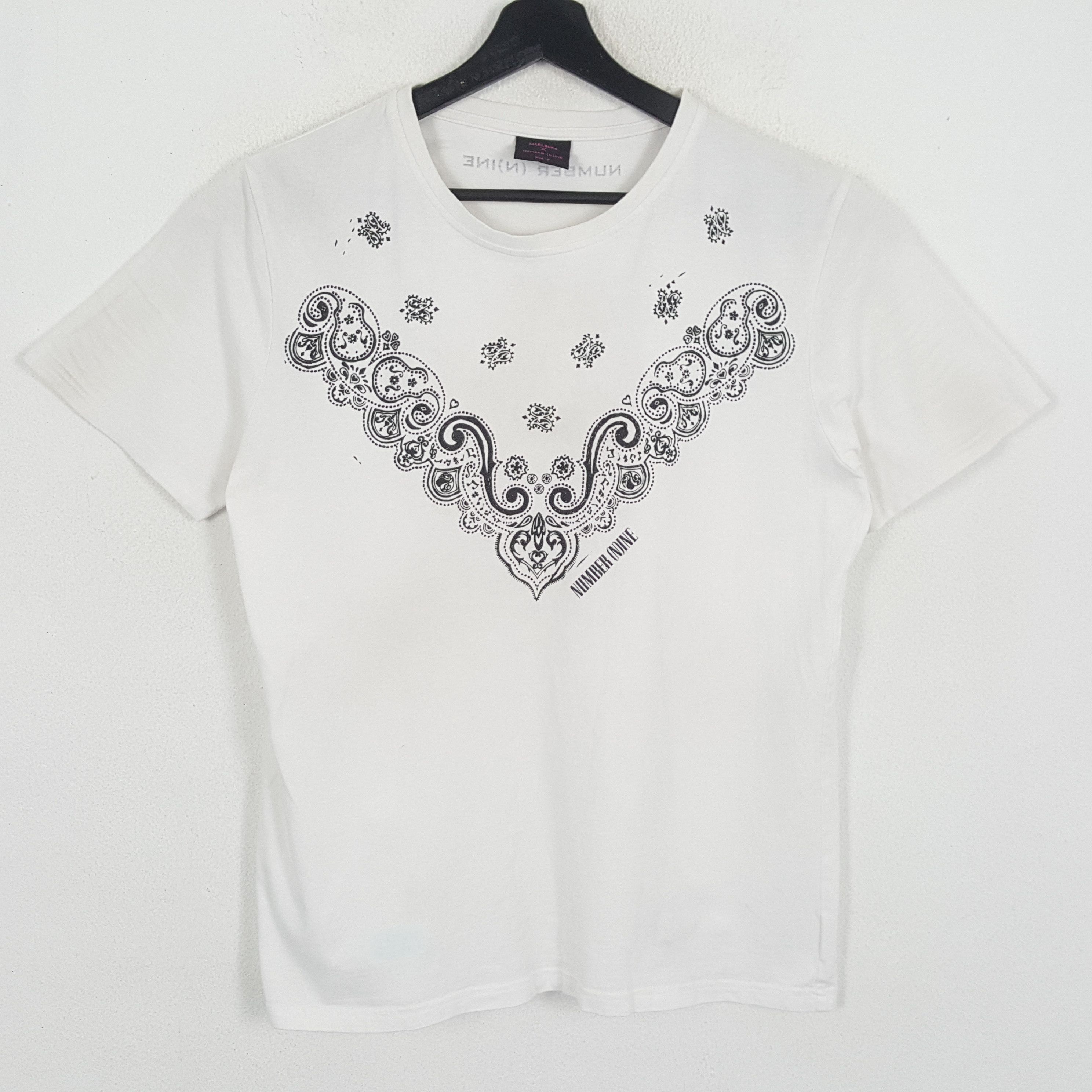 NUMBER NINE X Marlboro Japanese Brand Streetwear Tshirt