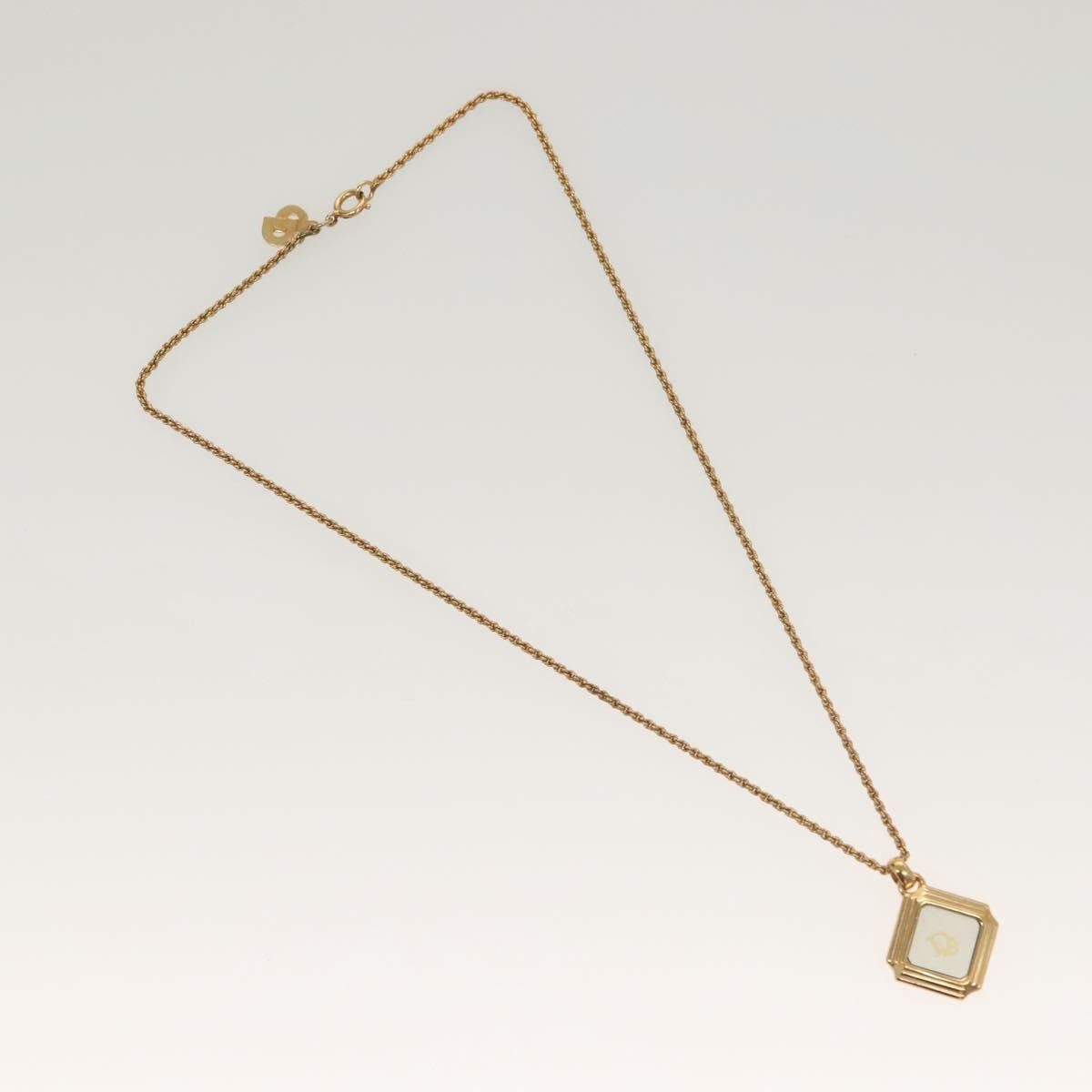 Christian Dior Vintage Dior Logo Necklace Metal