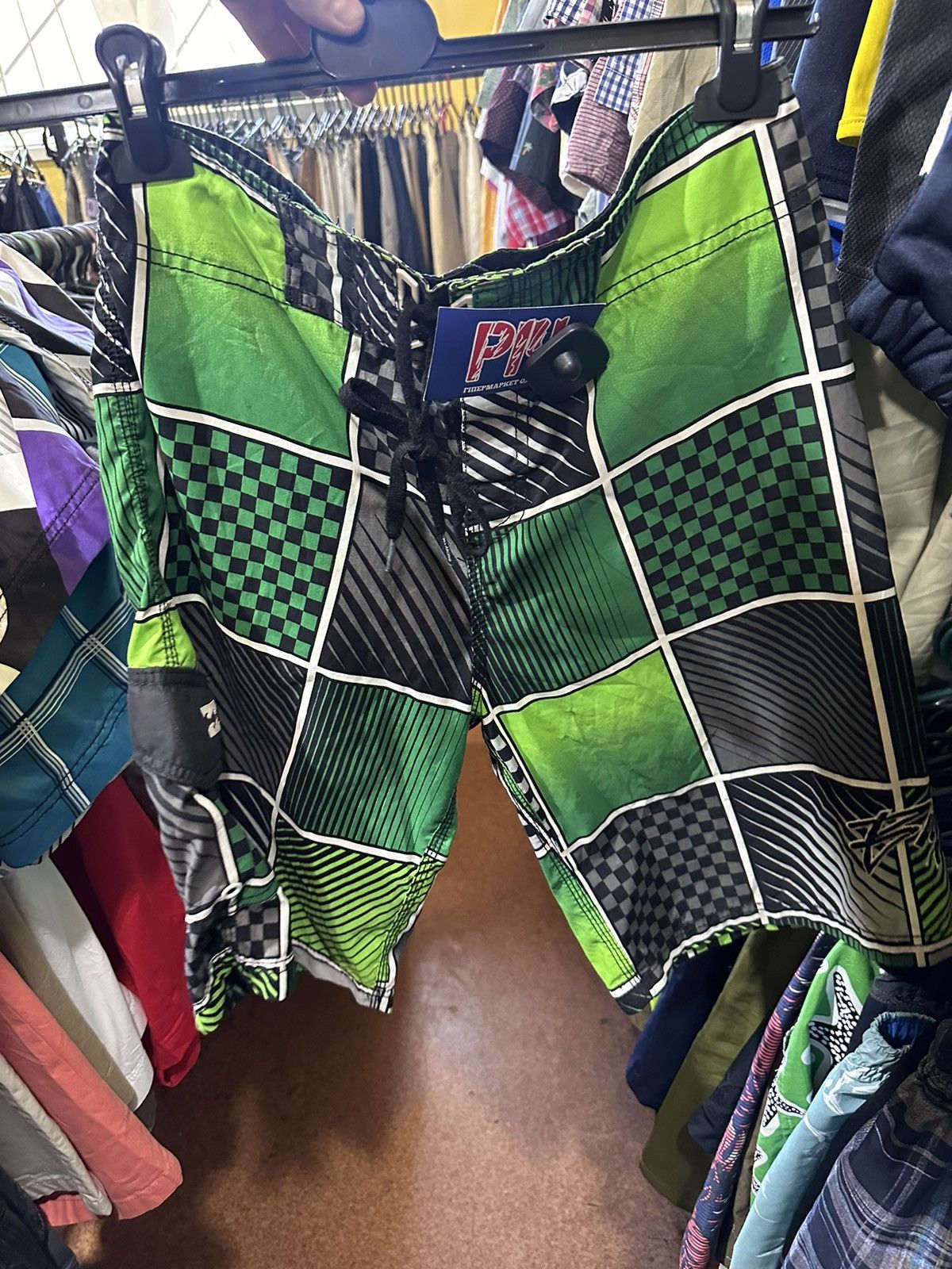 Billabong × Vintage Vintage Billabong surf shorts size 30 rare green Y2K Size US 30 / EU 46 - 1 Thumbnail