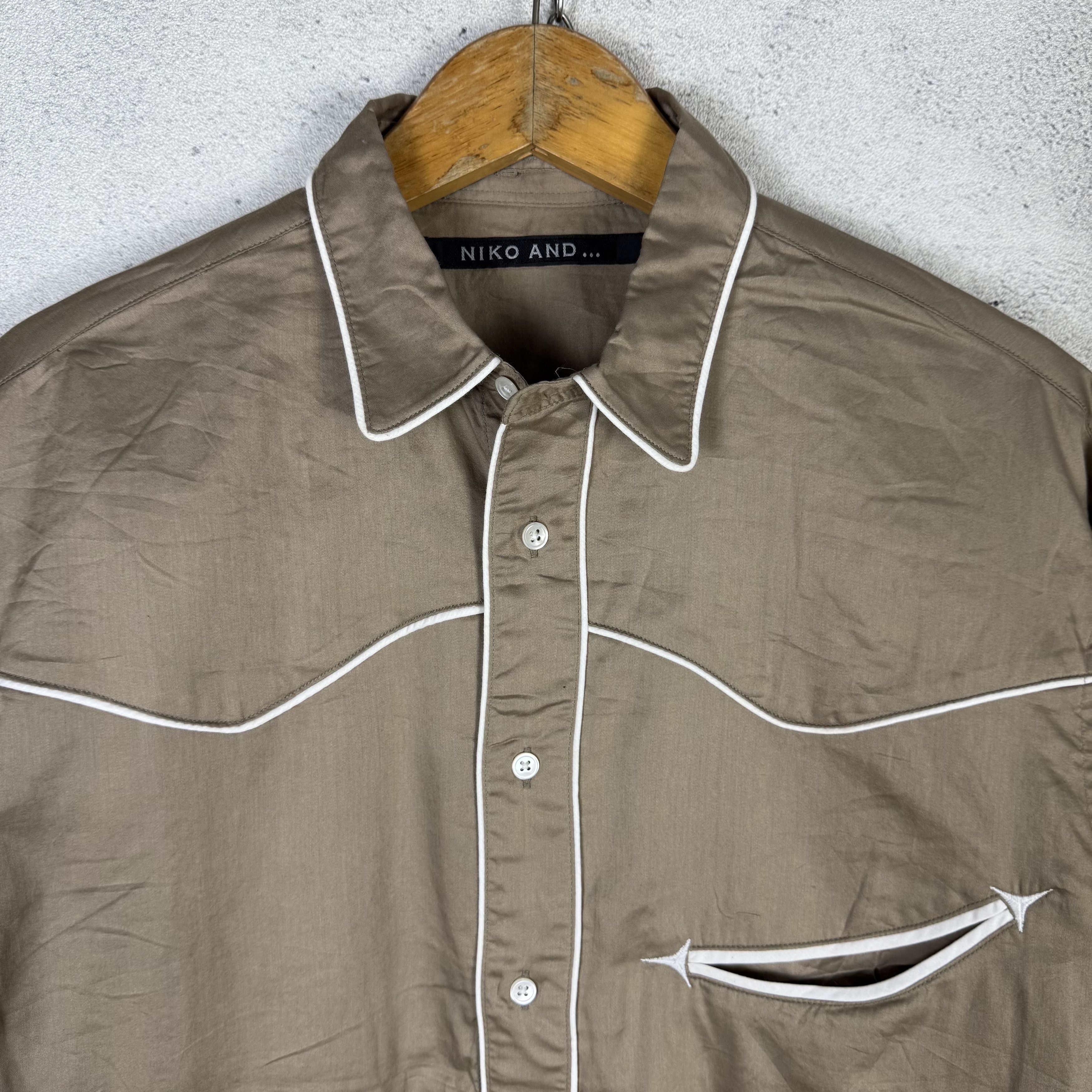 Japanese Brand Niko and... Western Oversized Shirt Size US L / EU 52-54 / 3 - 4 Thumbnail
