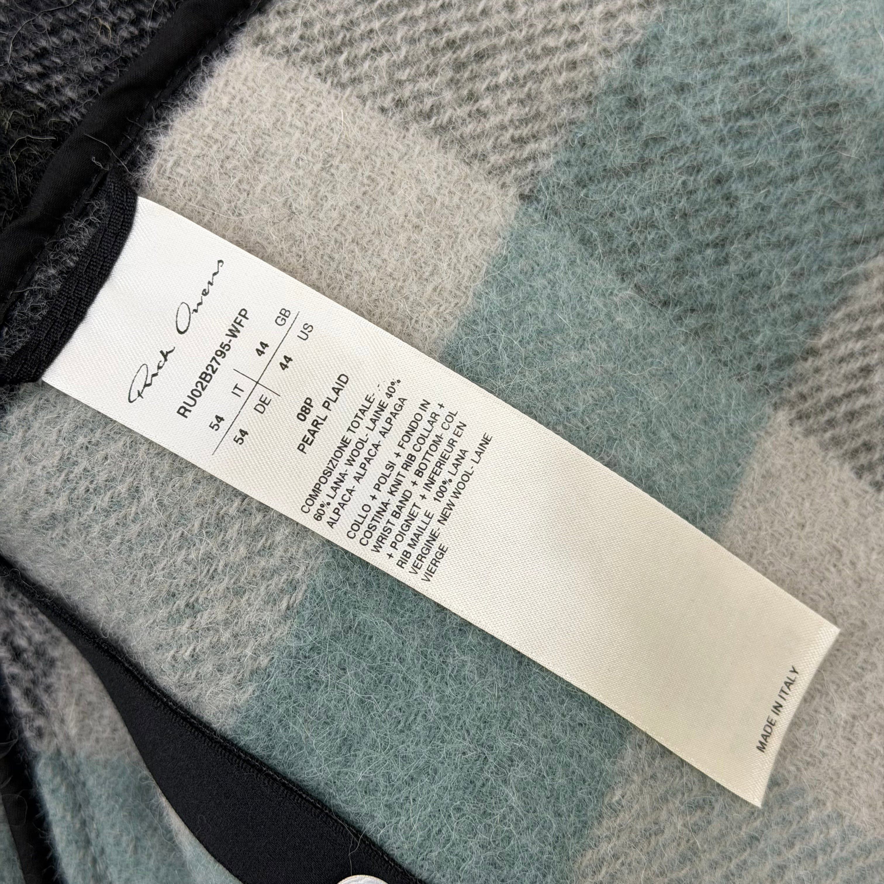 Rick Owens Rick Owens Jumbo Peter Flight Pearl Plaid Jacket 44 (XL) Size US XL / EU 56 / 4 - 6 Thumbnail