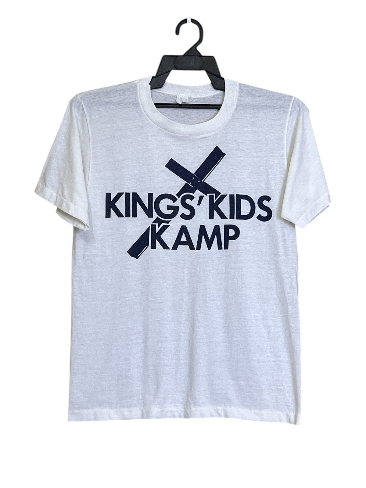Vintage VINTAGE 80s KINGS KIDS KAMP 50/50 TEE SHIRT Size US S / EU 44-46 / 1 - 1 Thumbnail