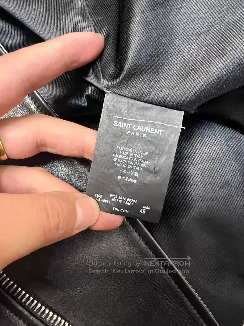 Saint Laurent Paris Saint Laurent Paris Motorcycle Leather Jacket Size US M / EU 48-50 / 2 - 5 Thumbnail