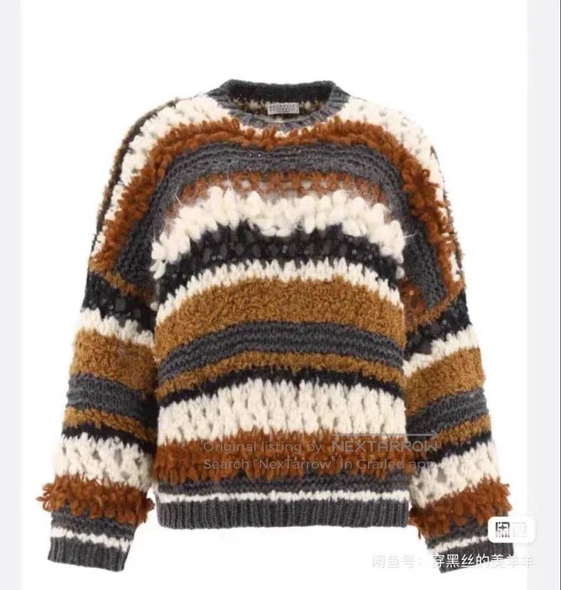 Brunello Cucinelli Brunello Cucinelli Glitter Opera Sweater Size M / US 6-8 / IT 42-44 - 1 Thumbnail
