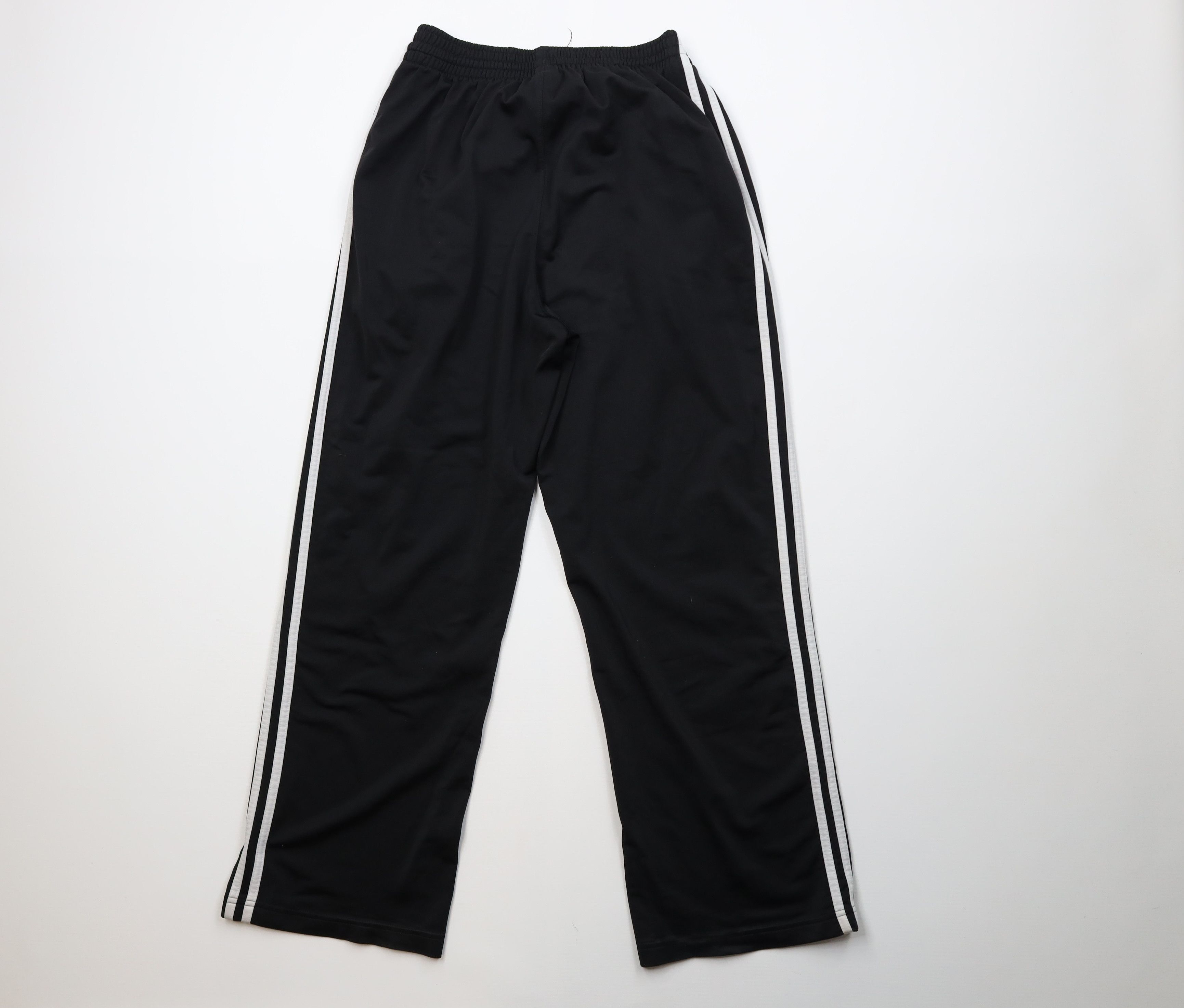 Adidas Vintage Y2K Adidas Striped Wide Leg Sweatpants Pants Black Size US 34 / EU 50 - 9 Thumbnail