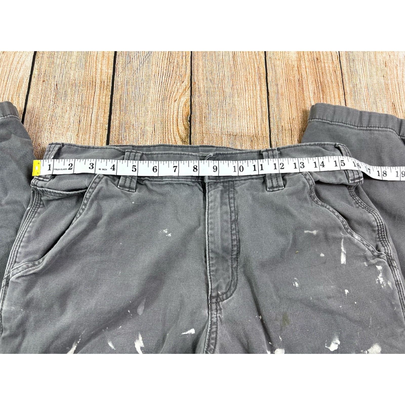 Carhartt Carhartt Mens Pants Relaxed Fit Carpenter Gray 32x31 Inseam 31 Paint Splatter Distressed Size US 32 / EU 48 - 5 Thumbnail