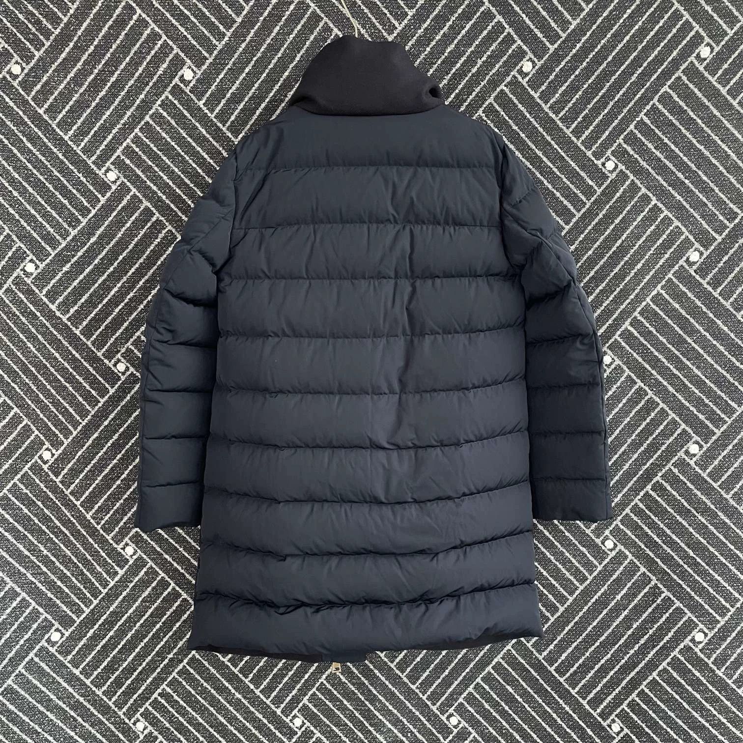 Moncler Moncler blocked high neck puffer jacket men's navy size 3 Size US L / EU 52-54 / 3 - 2 Thumbnail