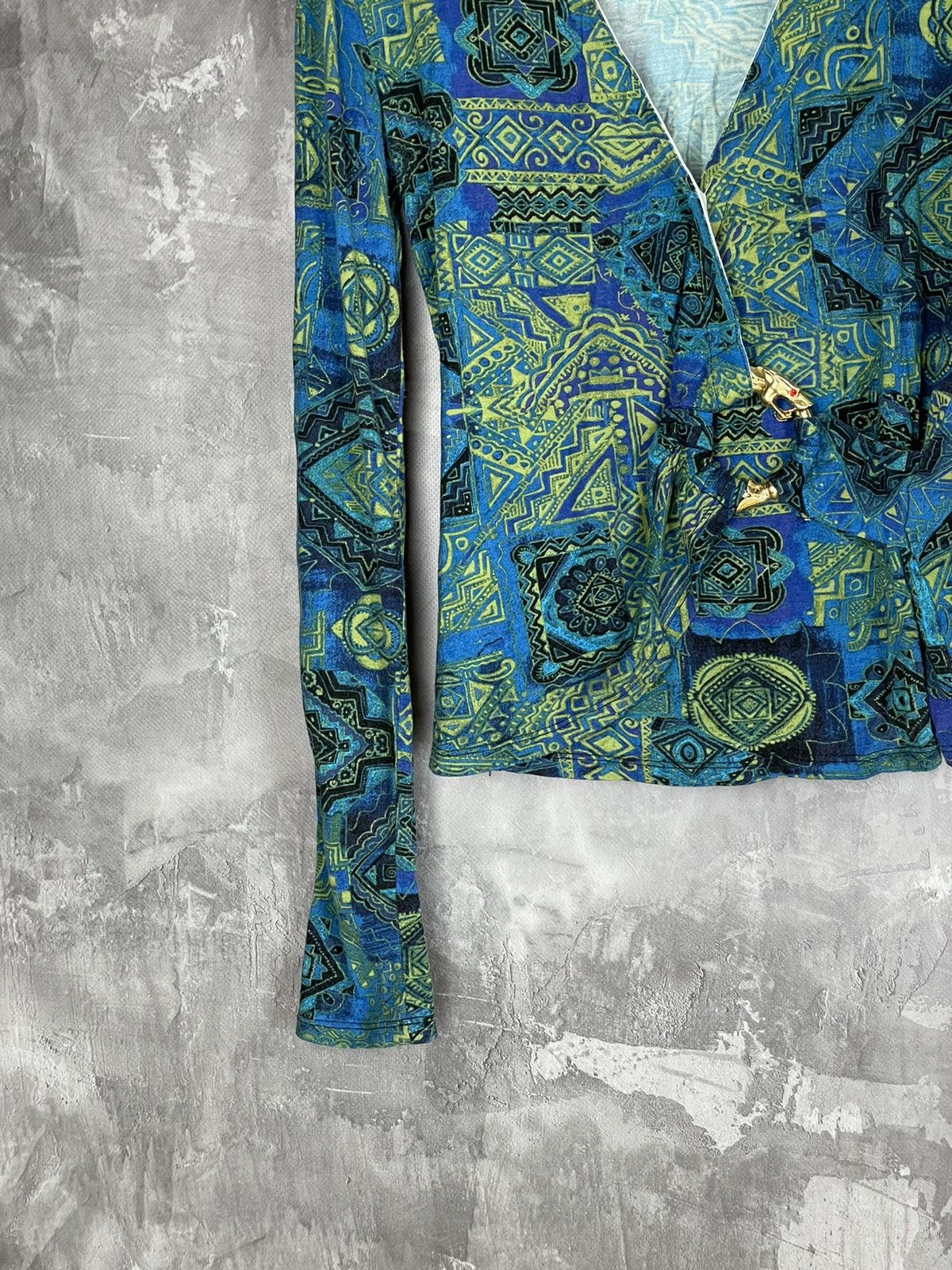 Roberto Cavalli Roberto Cavalli JPG Style Multicolour Long sleeve shirt Y2K Size M / US 6-8 / IT 42-44 - 5 Thumbnail