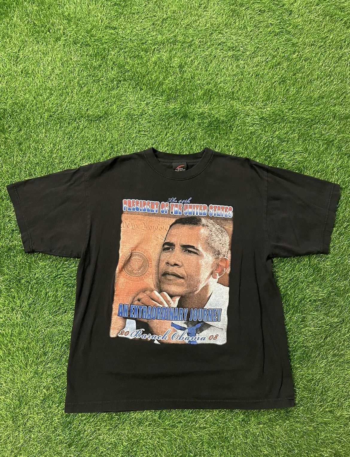 President's × Vintage Vintage Barack Obama Tee Shirt Size Large Size US L / EU 52-54 / 3 - 1 Thumbnail