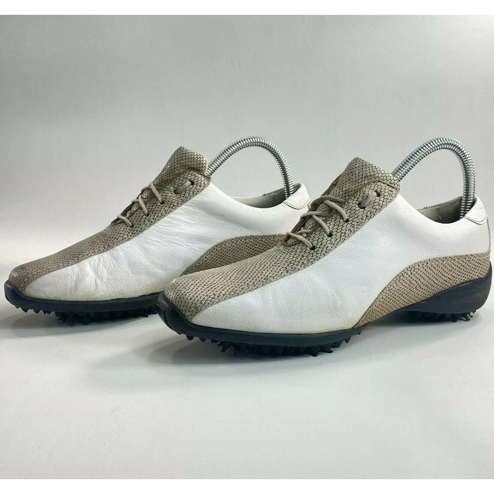 Footjoy Footjoy LoPro Golf Shoe Womens Size 7 97208 White Beige Size US 7 / IT 37 - 1 Thumbnail