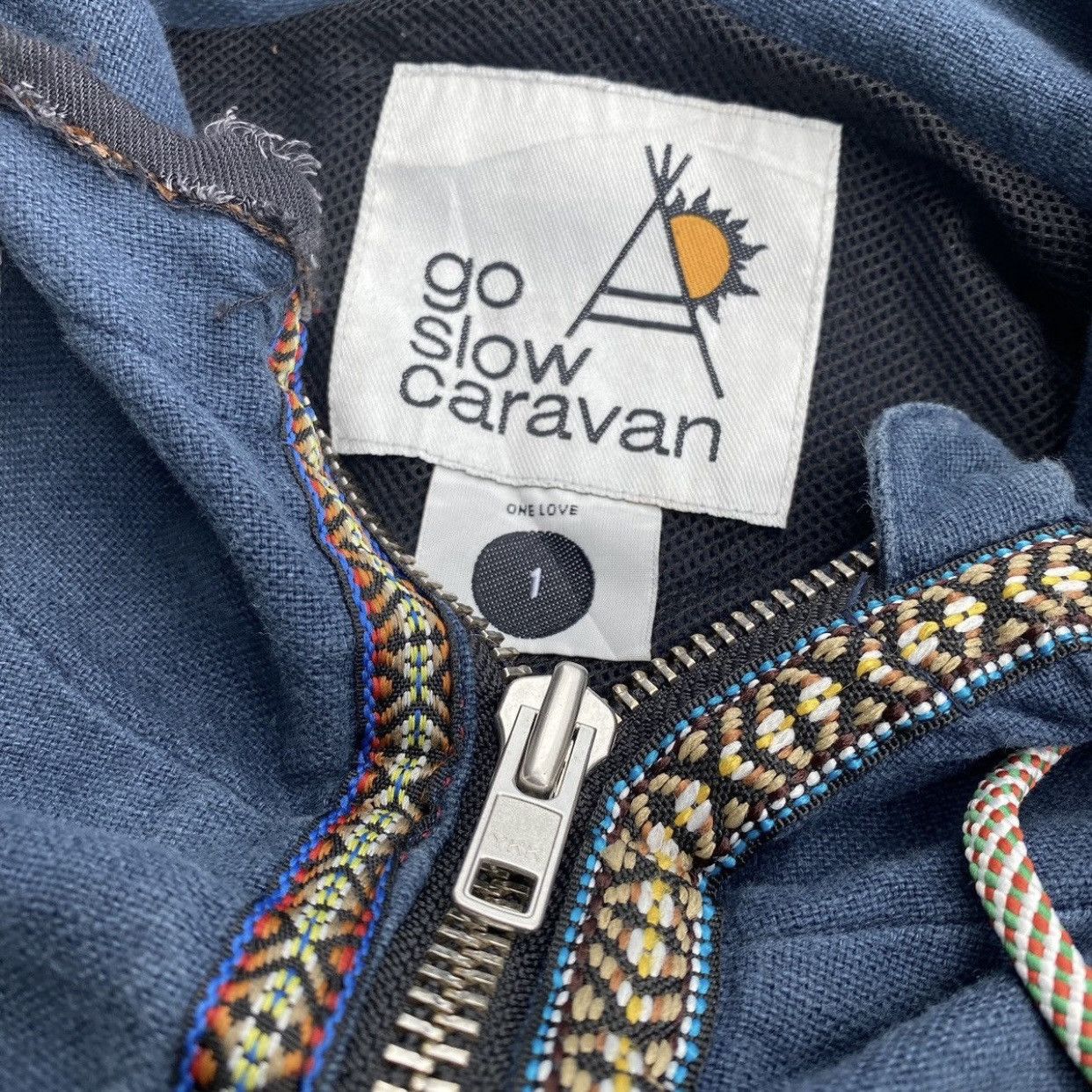 go slow caravan Rare Go Slow Caravan Zipper Hoodie Size US S / EU 44-46 / 1 - 4 Thumbnail