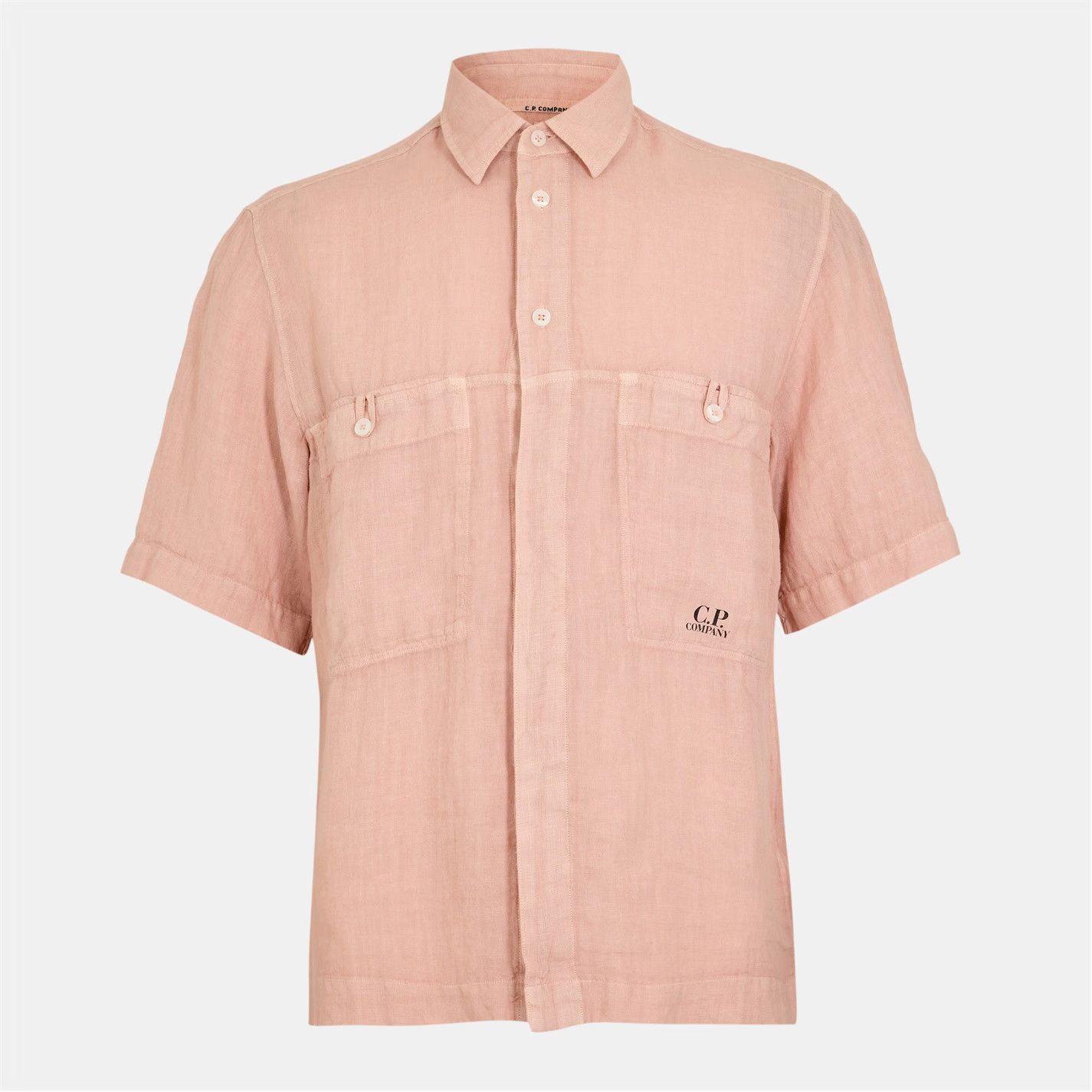 C.P. Company o1g2r1mq0426 Boxy Short Sleeve Shirt in Misty Rose Size US M / EU 48-50 / 2 - 1 Thumbnail