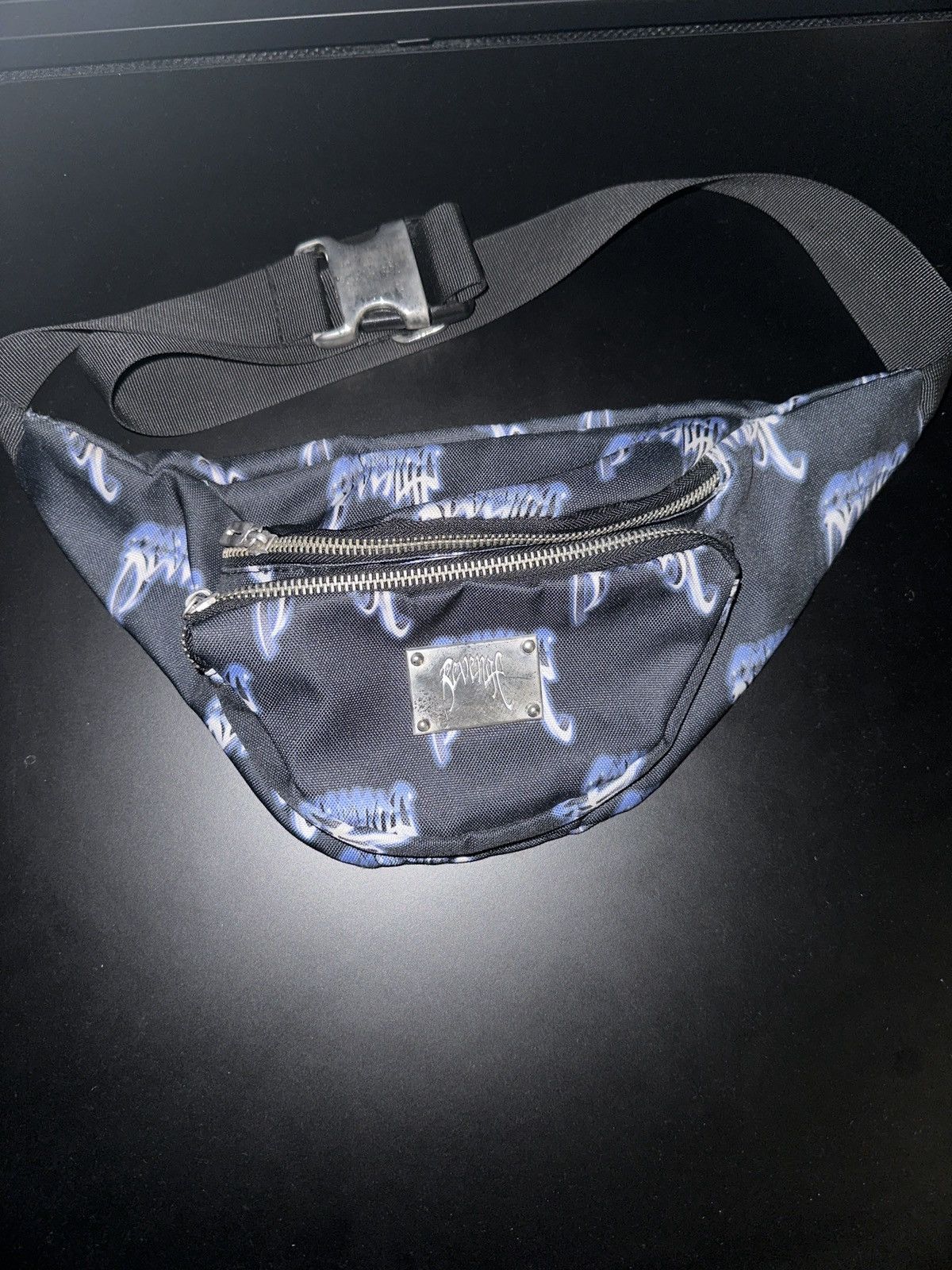 image of Revenge Metallica Sling Bag in Black, Men's