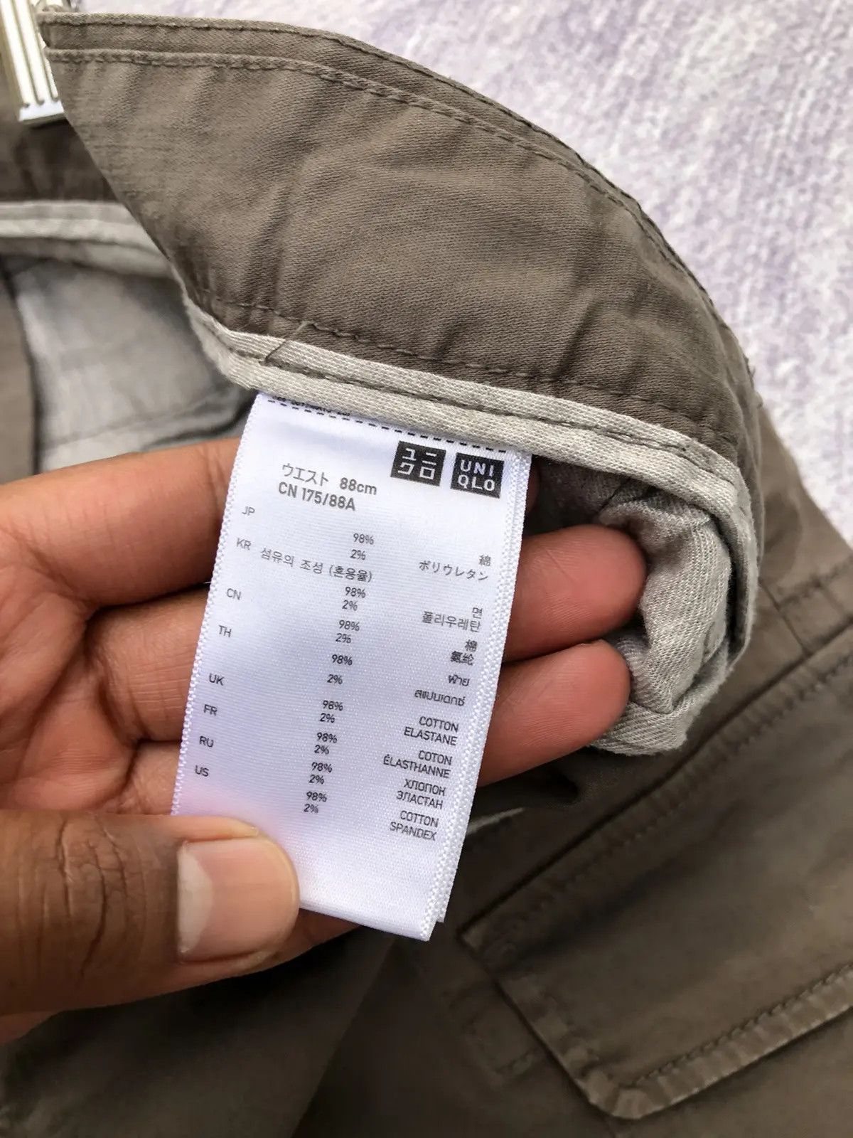 Designer × Japanese Brand Japanesebrand Uniqlo Faded Olive Multipocket W35xL40 Size US 35 - 8 Thumbnail