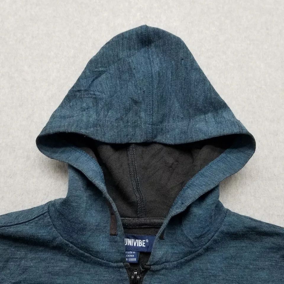 Univibe Univibe Hoodie Mens Small Blue Long Sleeve Full Zip Pockets Size US S / EU 44-46 / 1 - 6 Thumbnail