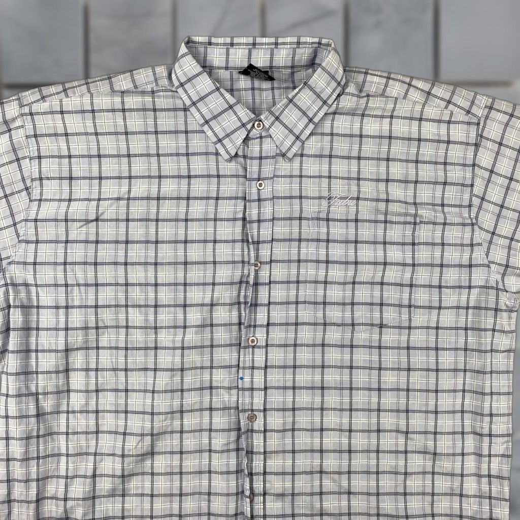 Fubu FUBU Shirt Mens 4XL Blue Plaid Urban Short Sleeve Button-Up Pocket Y2K Size US XXL / EU 58 / 5 - 1 Thumbnail