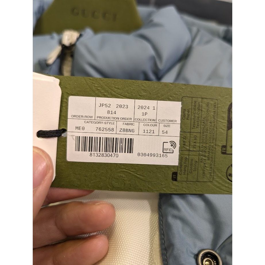Gucci o1rshd1 Micro Nylon Ripstop Down Blouson Jacket in Blueish Size US L / EU 52-54 / 3 - 20 Thumbnail