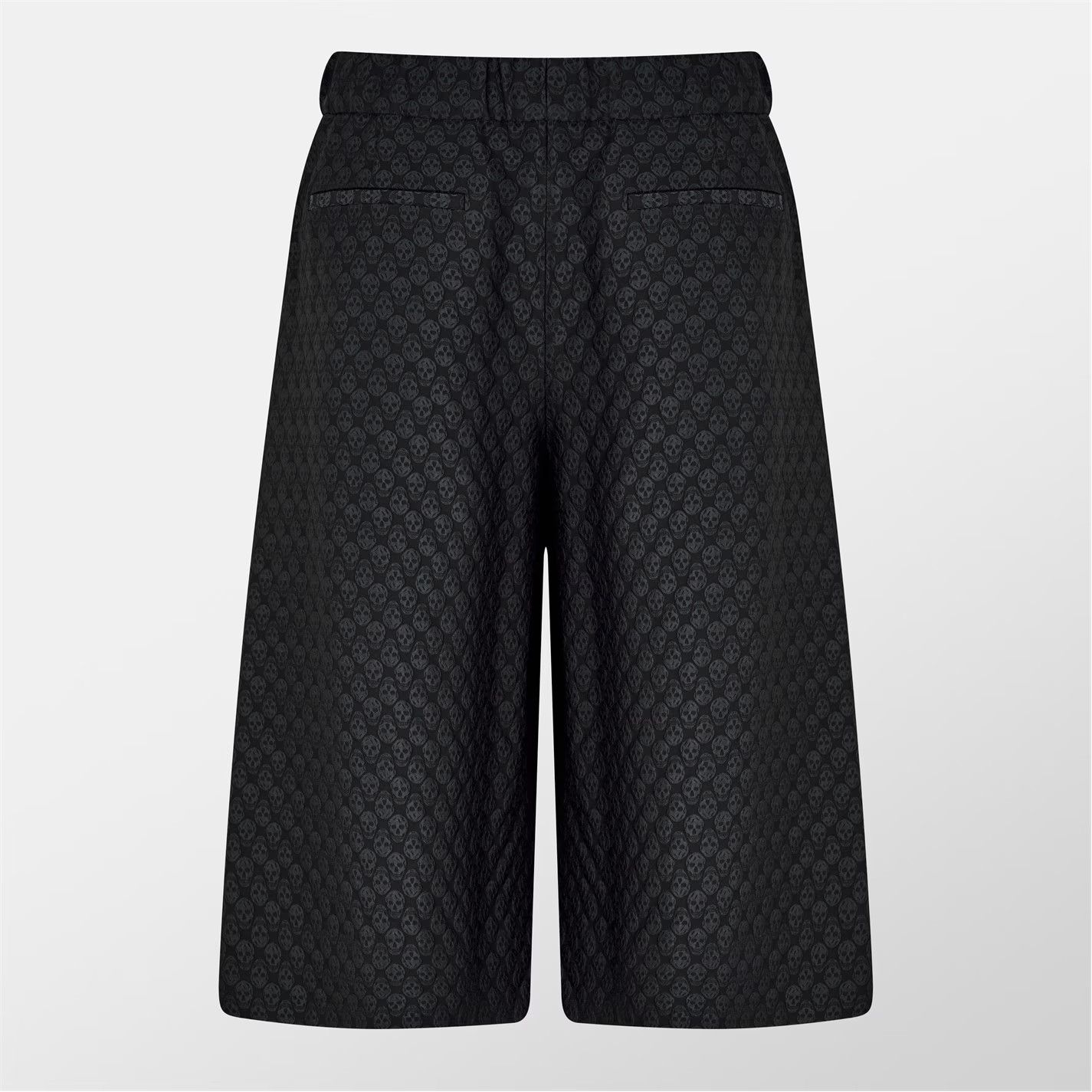 Alexander McQueen o1g2r1mq0326 Skull Jacquard Bermuda Shorts in Black Size US 32 / EU 48 - 5 Thumbnail