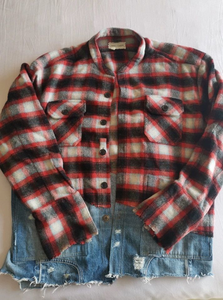 Greg Lauren Greg Lauren denim patchwork shirt - DMC Size US L / EU 52-54 / 3 - 1 Thumbnail