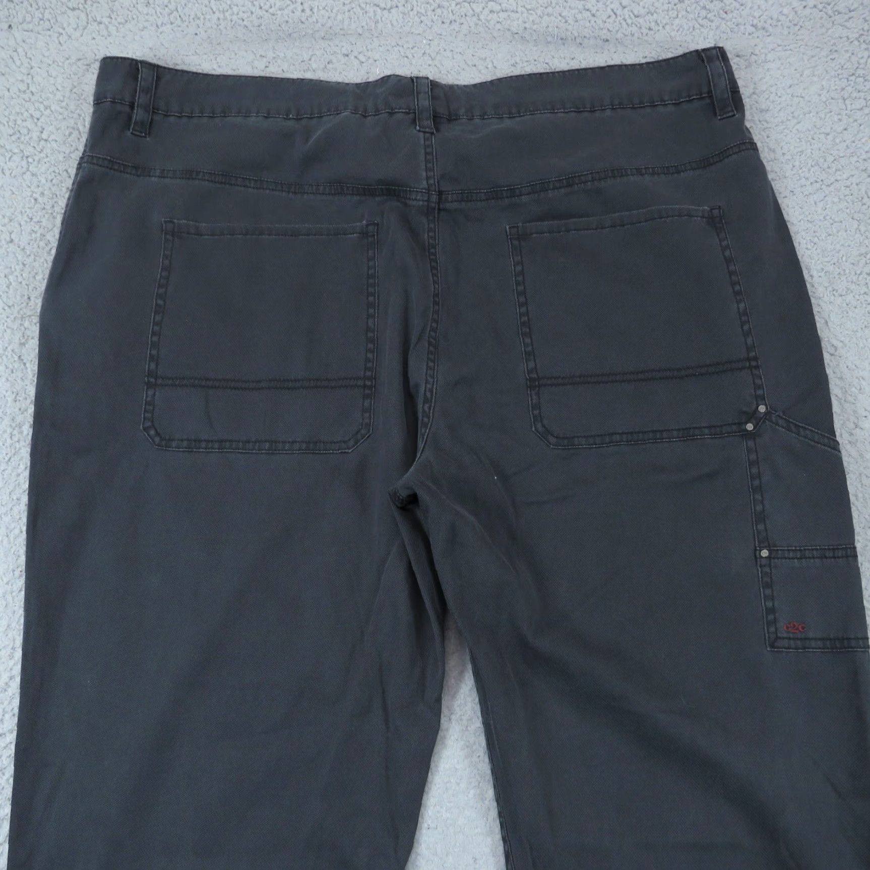 Carbon2Cobalt Carbon 2 Cobalt Pants Mens 40x34 Charcoal Grey 5 Pocket Carpenter Workwear Flex Size US 40 / EU 56 - 3 Thumbnail