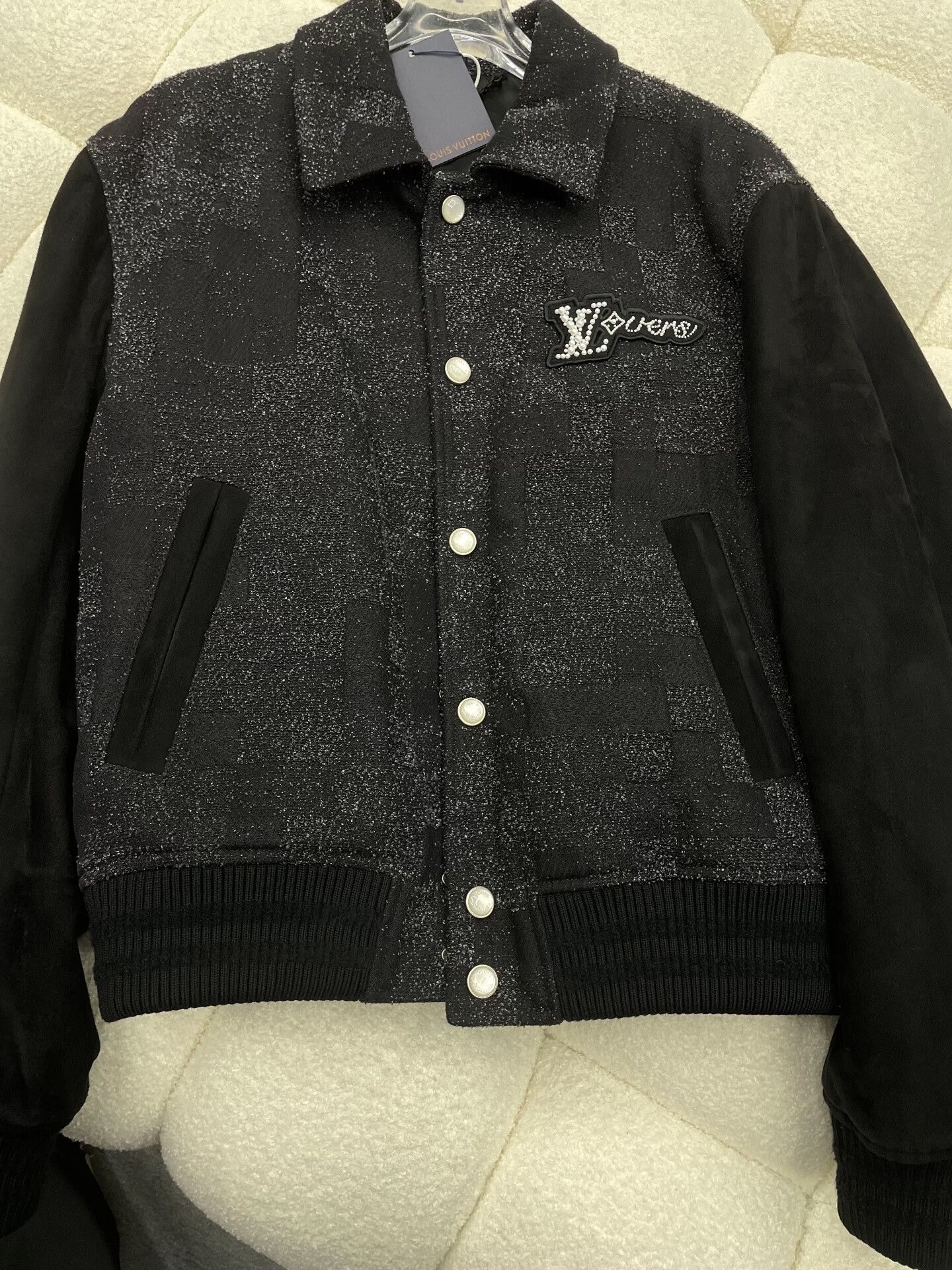 Versus Black Sequined Embroidered Jacket by LV+VERS Size US XS / EU 42 / 0 - 1 Thumbnail