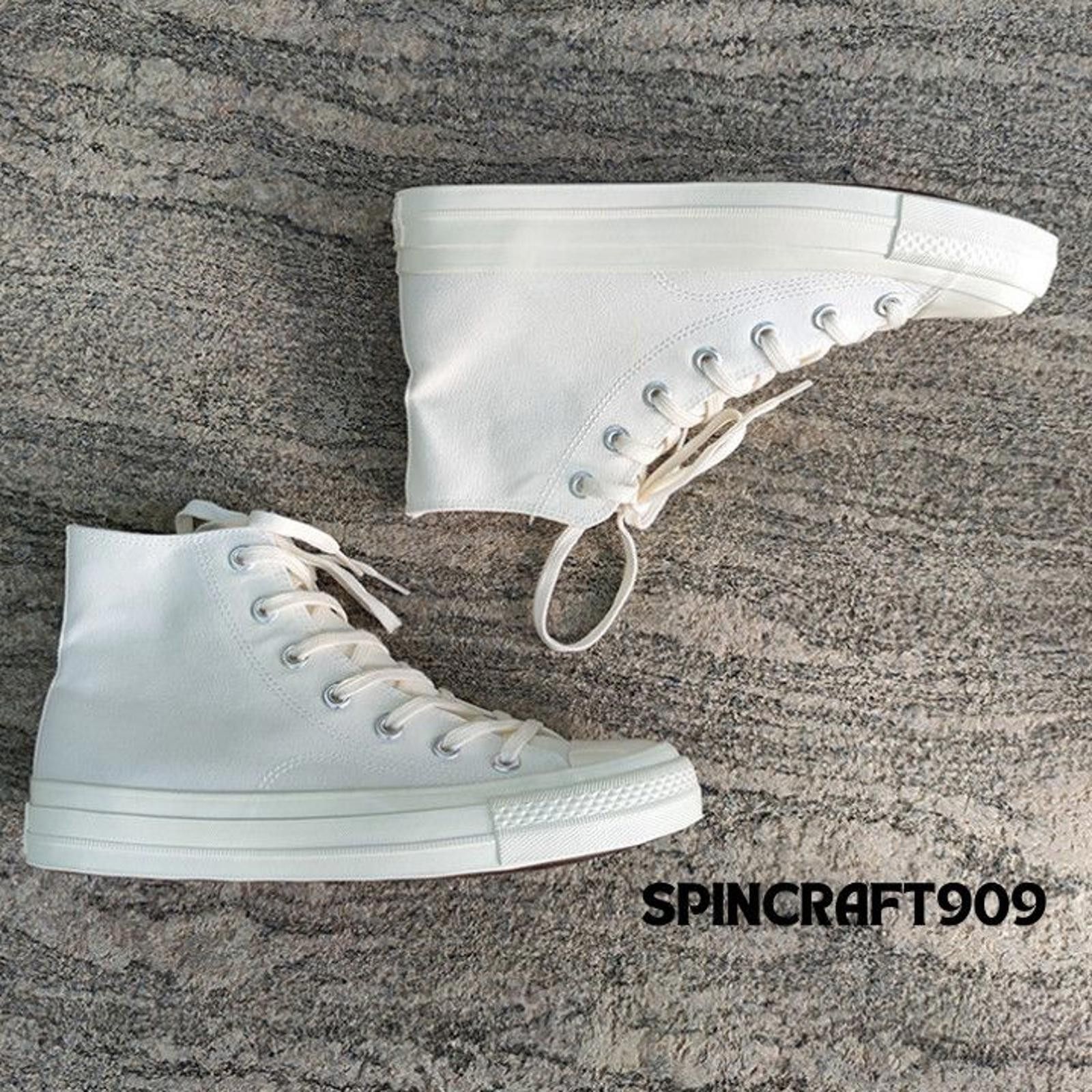 Other White Retro Casual Sneakers Size US 7.5 / IT 37.5 - 3 Thumbnail