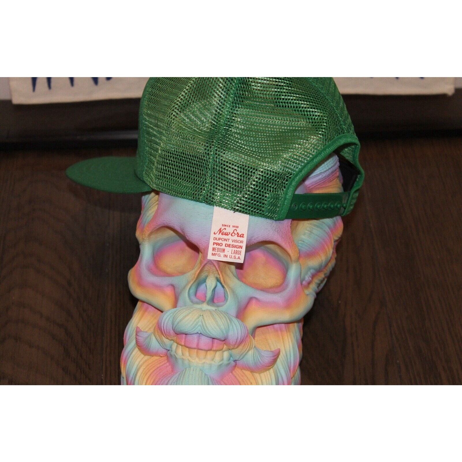 New Era VTG New Era Snapback Hat Trucker Green Dupont Visor Size ONE SIZE - 3 Thumbnail
