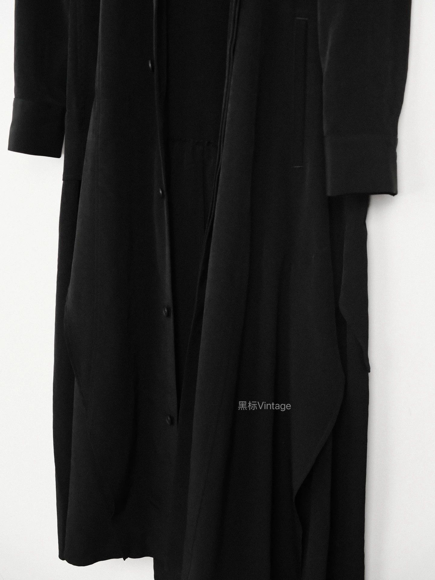Yohji Yamamoto Yohji Yamamoto 25aw Vintage Triacetate Asym Shirt Dress Size S / US 4 / IT 40 - 6 Thumbnail