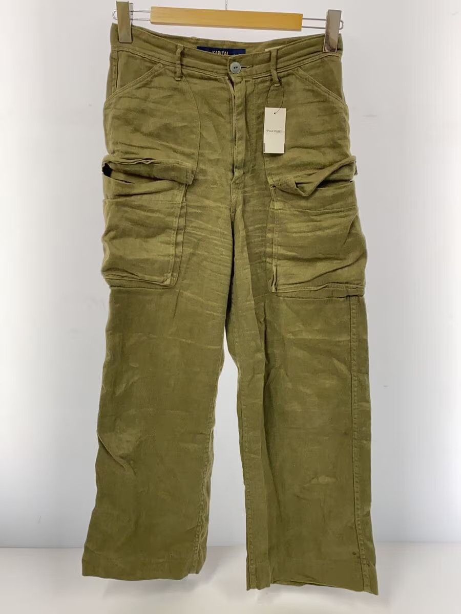 Kapital Military Cargo Linen Pants Size US 27 - 1 Thumbnail