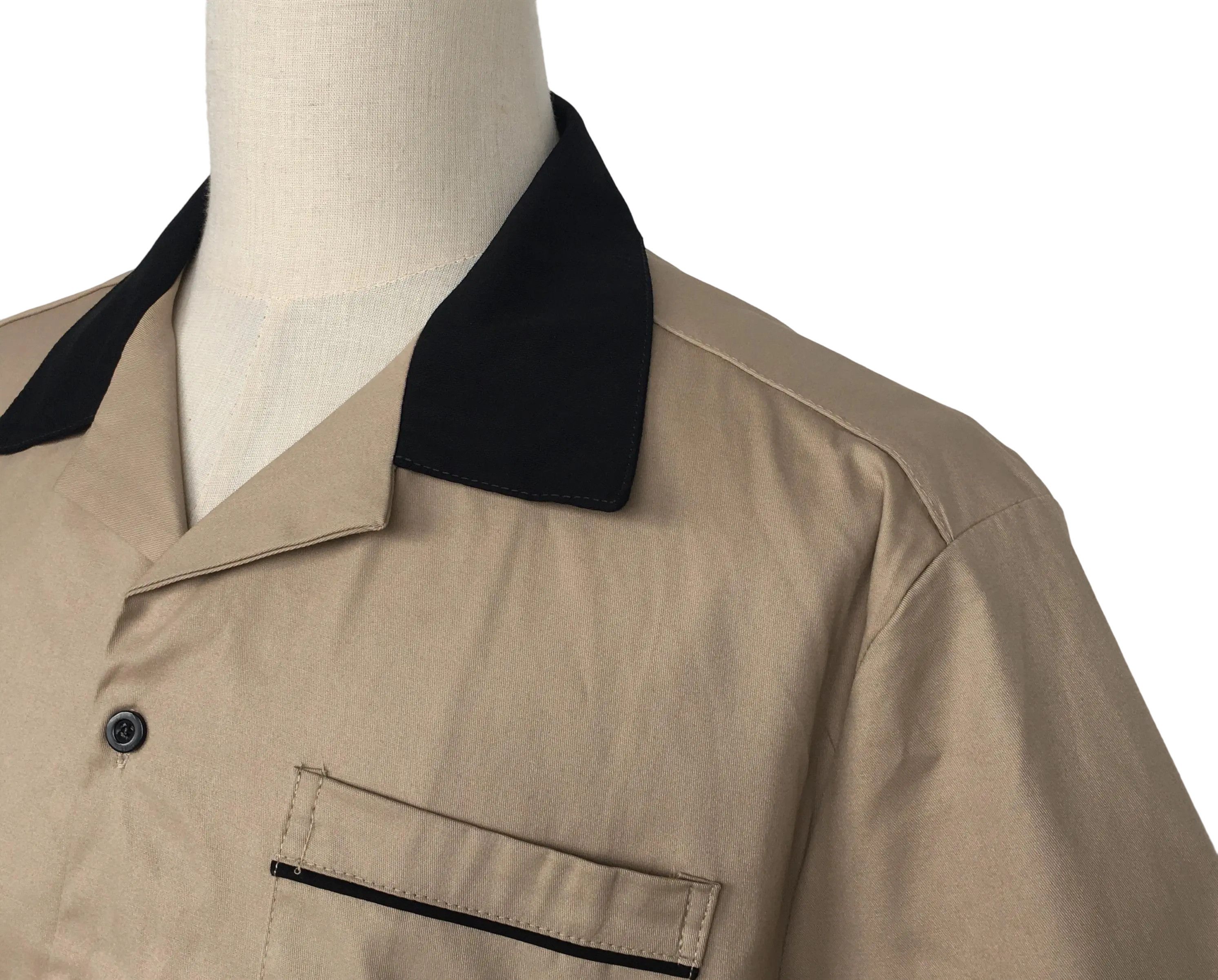 Other Brown-Short Sleeve Bowling Shirts Pocket Casual Clothing Size US XXL / EU 58 / 5 - 6 Thumbnail