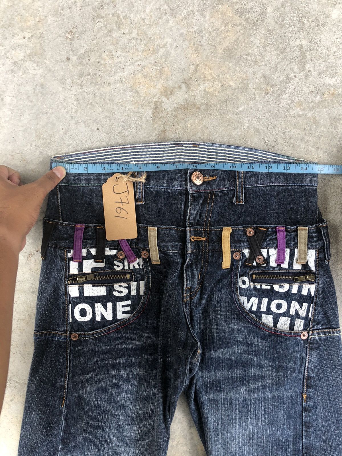 Hysteric Glamour Japanese Sirmione Double Waist Distressed Jeans Size US 29 - 16 Thumbnail