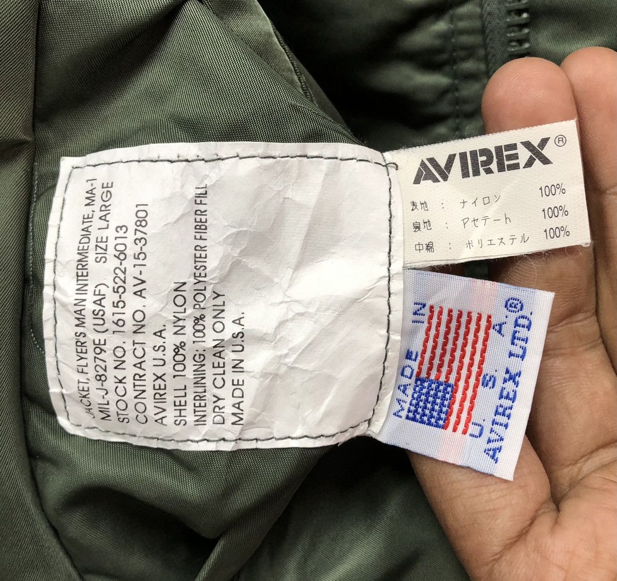 Avirex Vintage AVIREX USA 🇺🇸Sun Faded Intermediate Ma1 Bomber Jacket Size US L / EU 52-54 / 3 - 16 Thumbnail