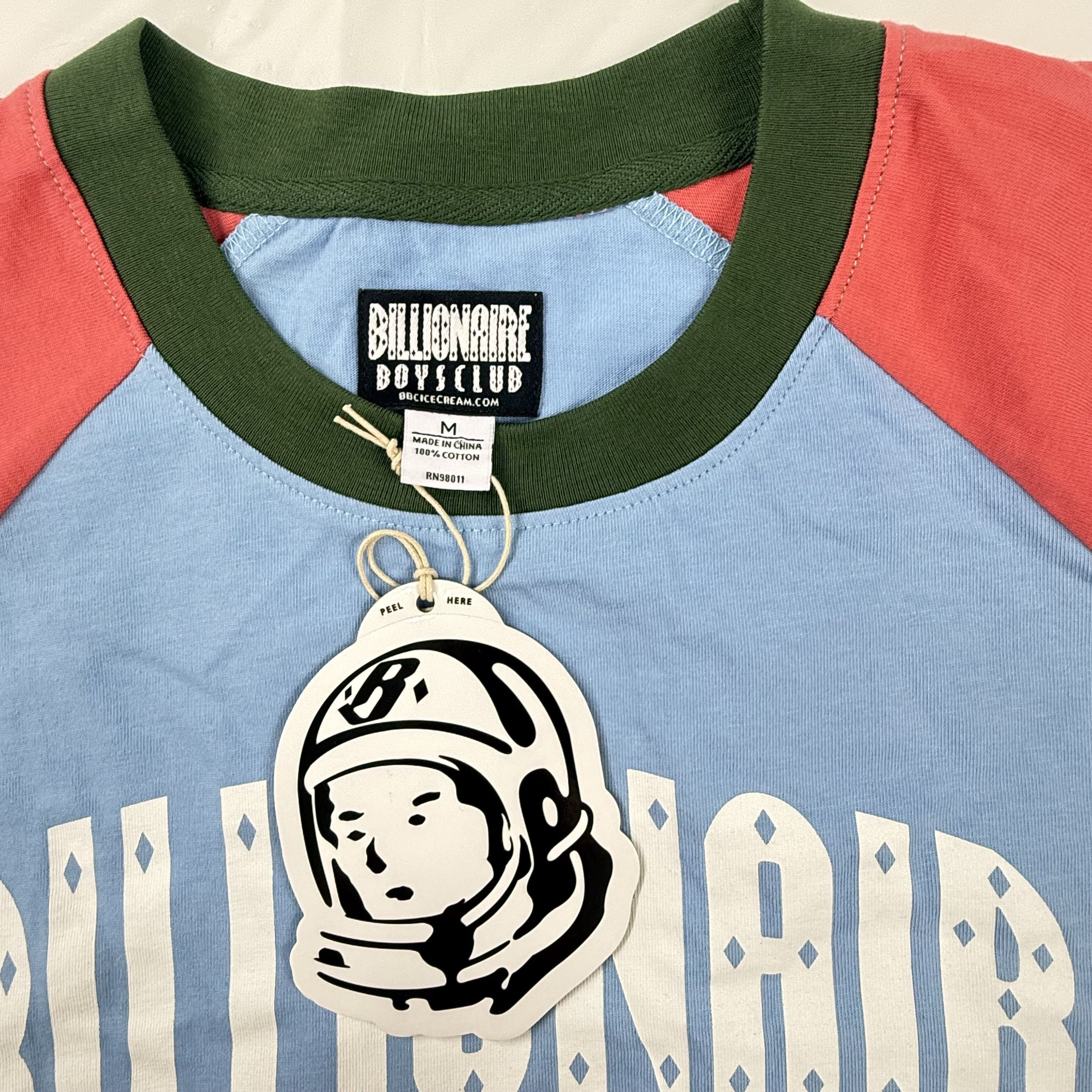 Billionaire Boys Club Billionaire Boys Club Raglan T-Shirt Blue Red Green Arch Size US M / EU 48-50 / 2 - 5 Thumbnail