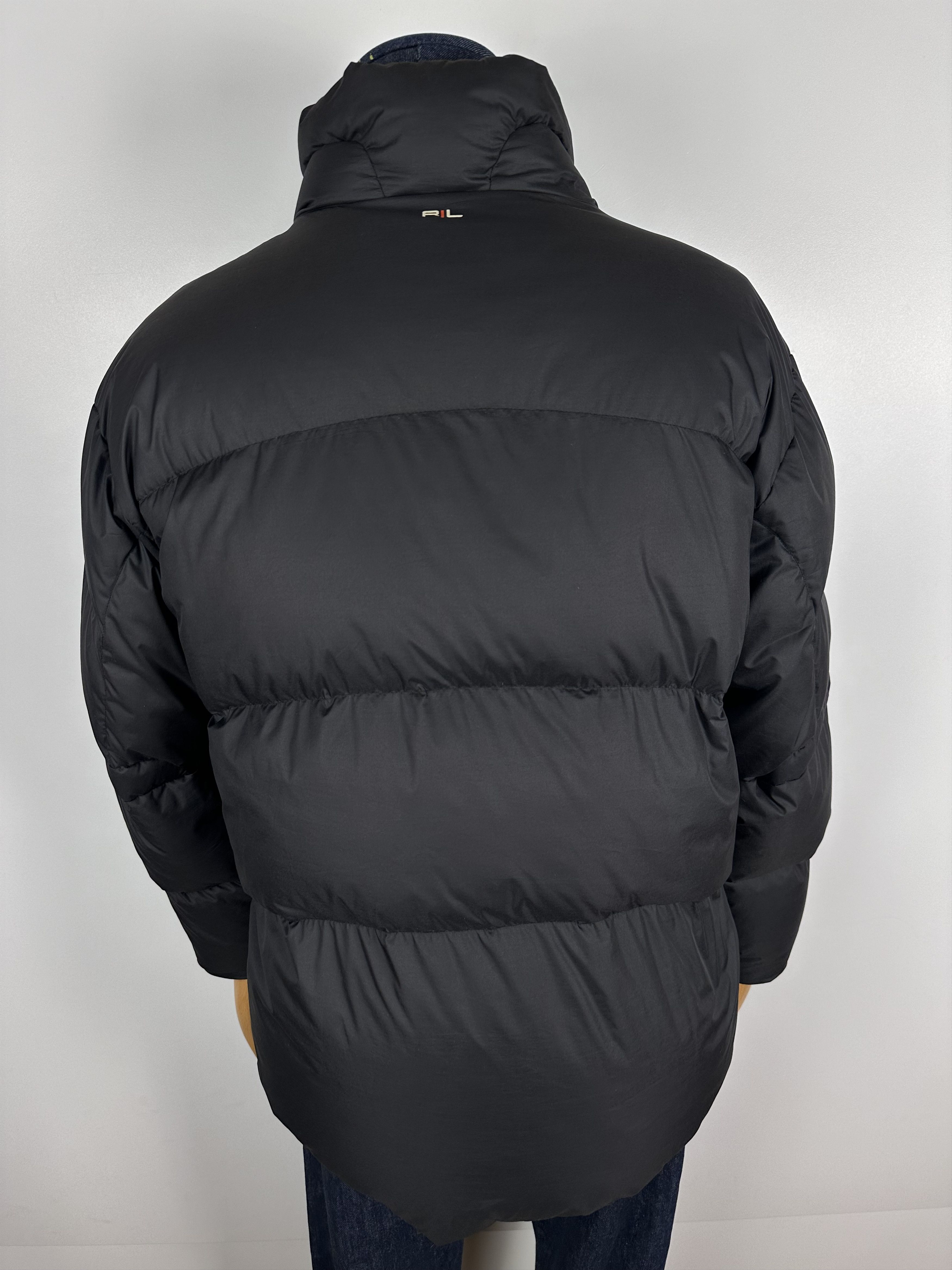 Vintage Polo Ralph Lauren Puffer Down Jacket Black Size XL