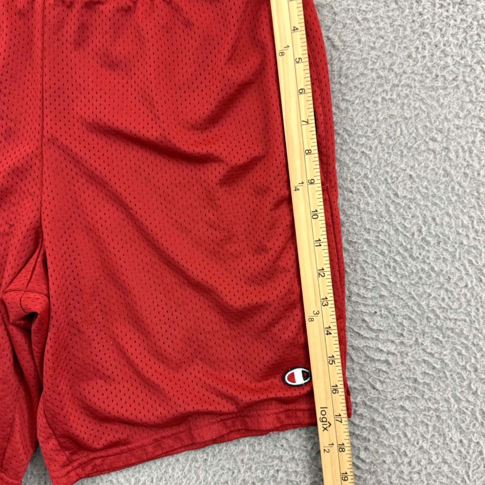 Champion Vintage Champion Shorts Men Large Red 90s Drawstring Sport Stretch Active Gym 8 Size US 33 - 7 Thumbnail