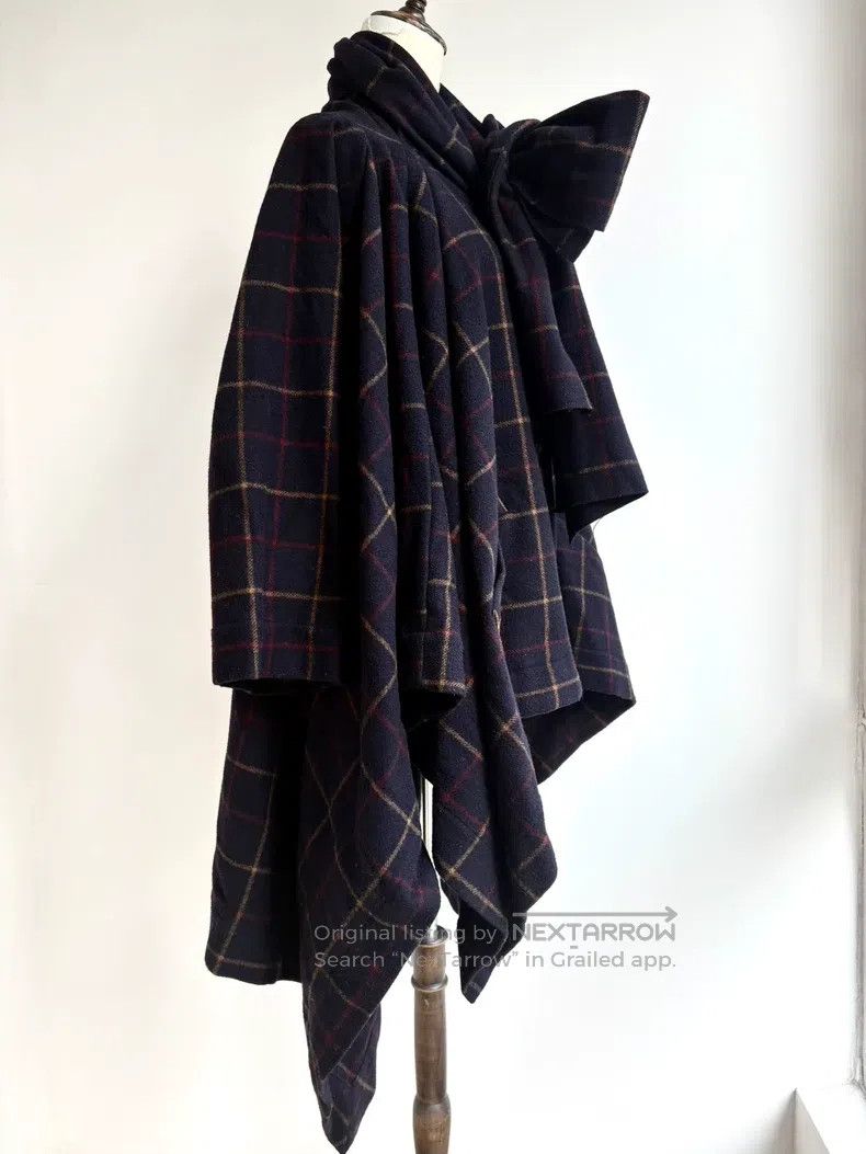 Vivienne Westwood Vivienne Westwood Blue Plaid Bow Scarf Cloak Coat Size XS / US 0-2 / IT 36-38 - 5 Thumbnail