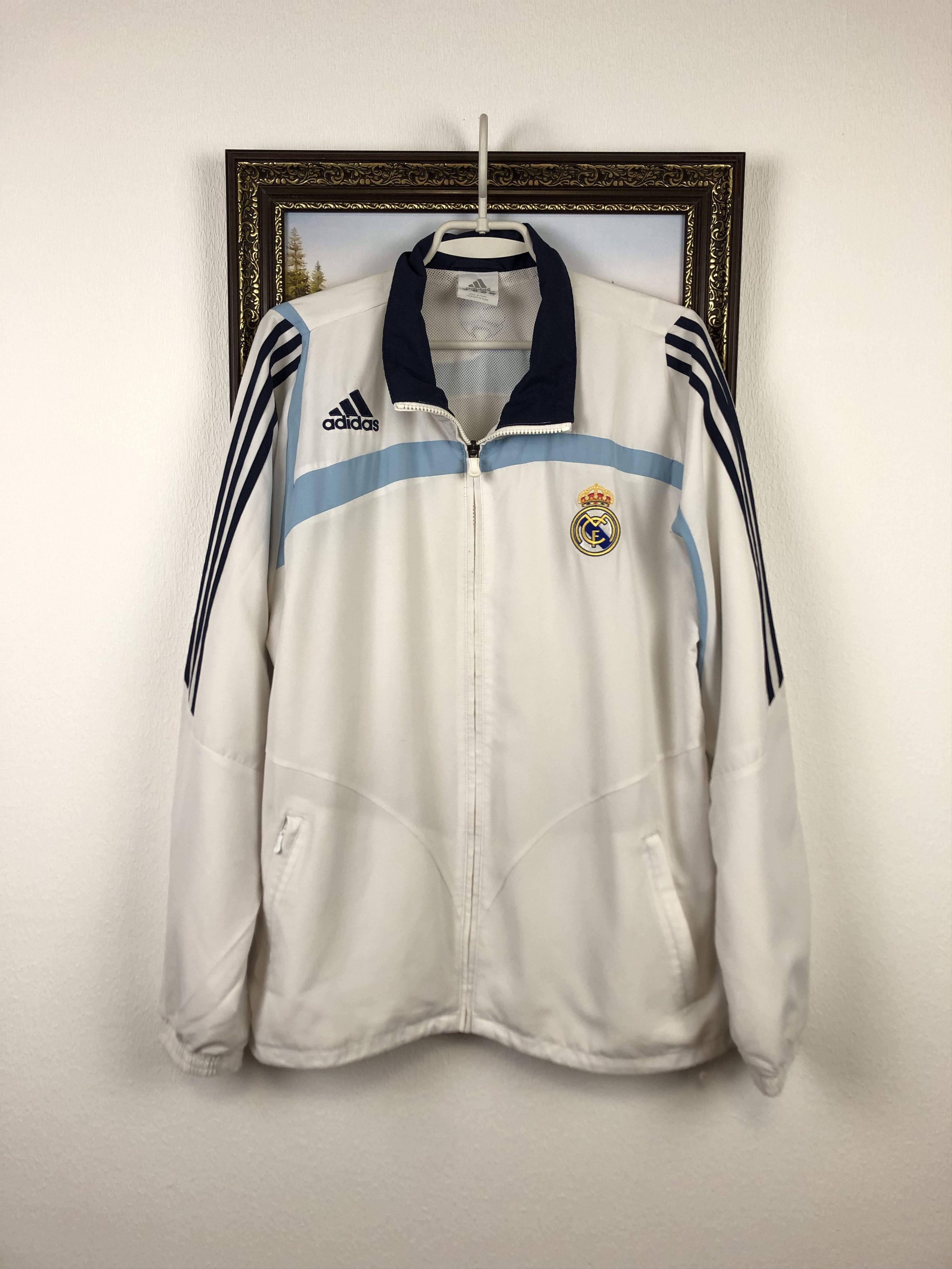Adidas Vintage Real Madrid Football Jacket Soccer Track Top Rare Size US L / EU 52-54 / 3 - 1 Thumbnail