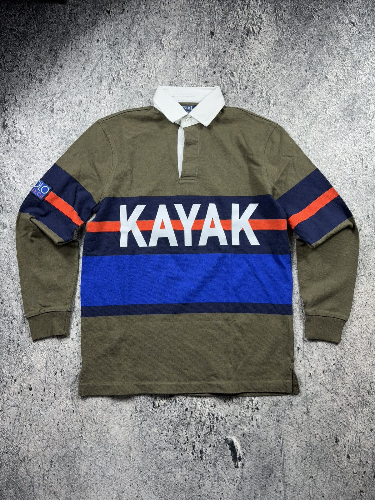 RARE RALPH LAUREN HI TECH KAYAK RUGBY SHIRT OLDMONEY