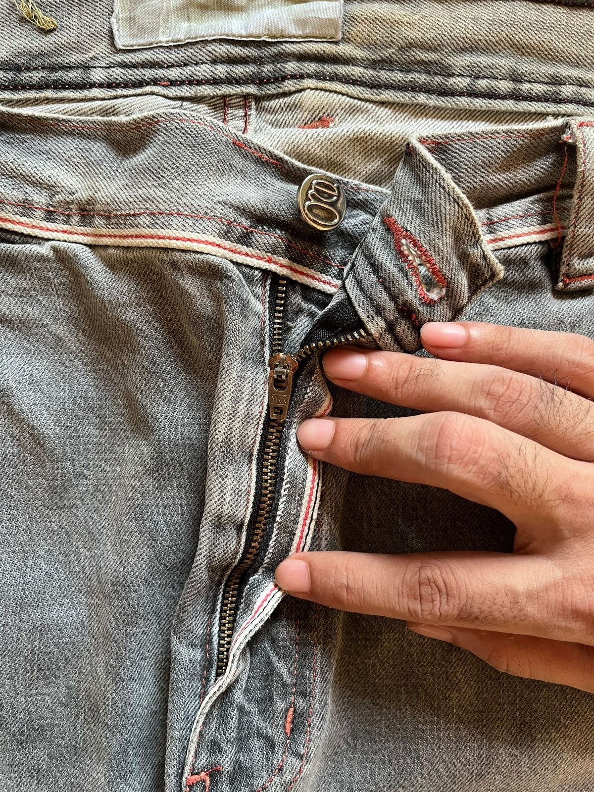 Japanese Brand Vintage Japanese Brand Selvedge Style Ripped Baggy Jeans Size US 40 / EU 56 - 3 Thumbnail