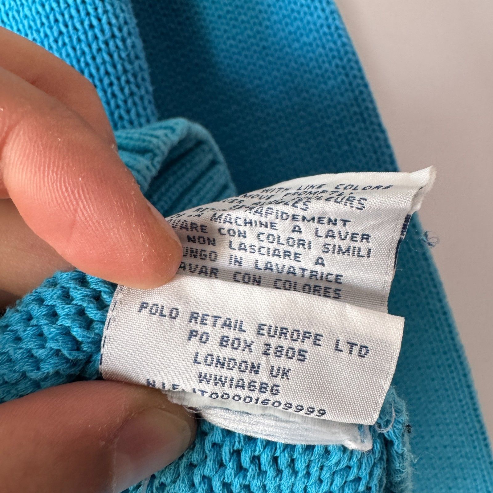 Polo Ralph Lauren Ralph Lauren Light Blue Vintage Knit Sweater Polo Mens Y2K Size US M / EU 48-50 / 2 - 10 Thumbnail