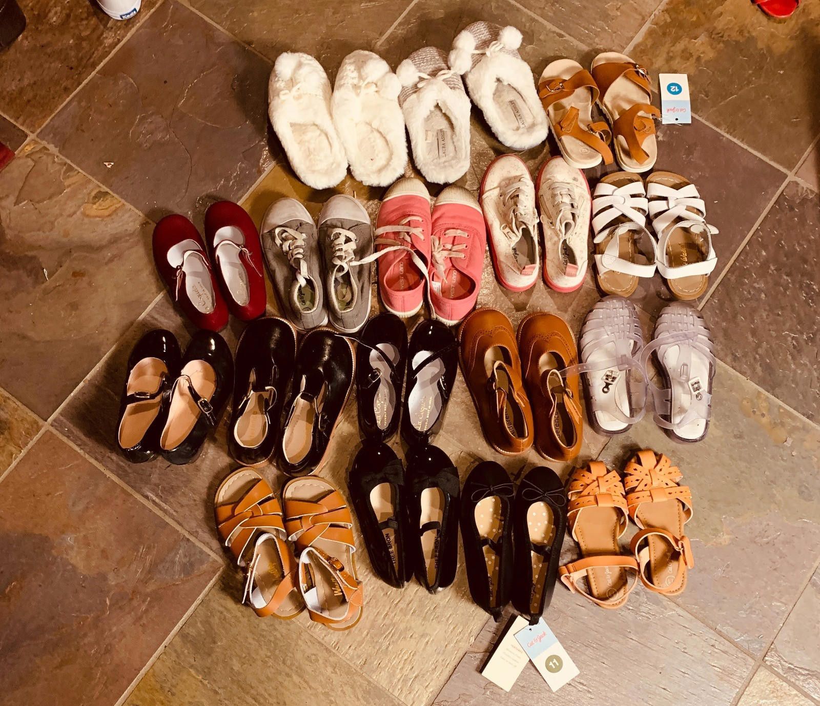 The Unbranded Brand Girls Shoe Bundle in Sz 11/12 - Total 17 Pairs Some new-G118 Size US 11 / IT 41 - 1 Thumbnail