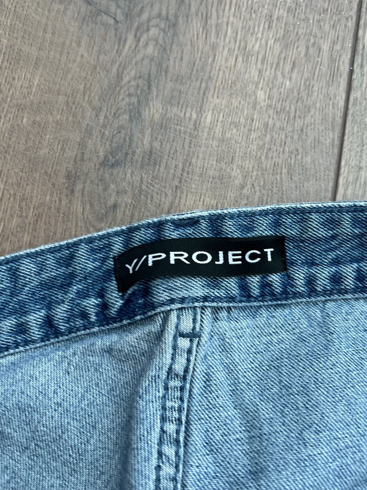 Y/Project Y/Project Blue Asymmetric Waist Evergreen Jeans XL Size US 34 / EU 50 - 8 Thumbnail