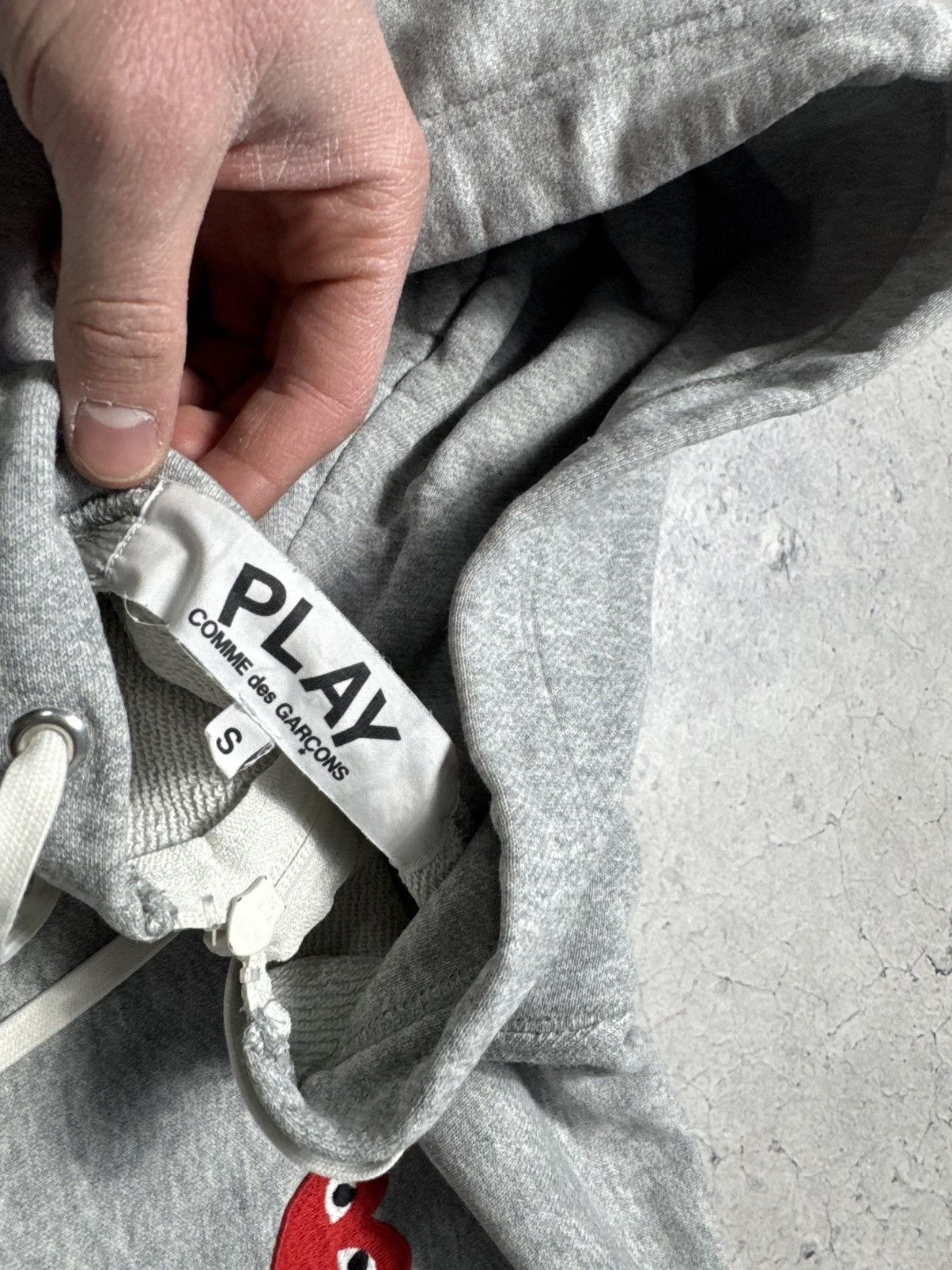 Comme des Garcons PLAY Play Comme des Garcons Love Full Zip Hoodie Size S Size US S / EU 44-46 / 1 - 8 Thumbnail