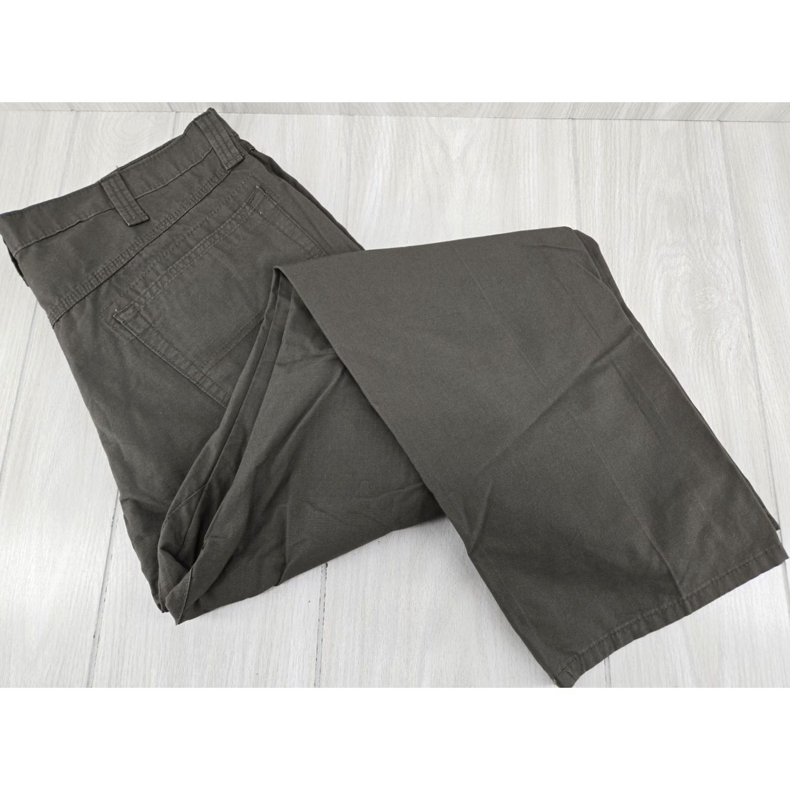 Wrangler Wrangler Workwear Pants 38x30 Green Ripstop Cotton Mens Straight Leg Pants Size US 38 / EU 54 - 4 Thumbnail